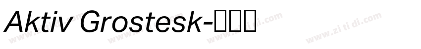 Aktiv Grostesk字体转换 Aktiv Grostesk字体转换